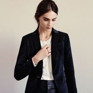 Club Monaco Velvet Blazer Dark Navy Blue sz.4